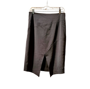 JNSQ Black Cutout Front Pencil‎ Skirt Size 10 Women NWT